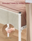 VASAGLE Queen Bed Frame, Dove Gray, Upholstered Headboard, Sturdy Steel, No Box Spring Needed – Cappuccino Beige