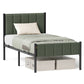 VASAGLE Twin Bed Frame with Upholstered Headboard