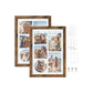 Set of 2 Picture Frame A4 Brown FredCo