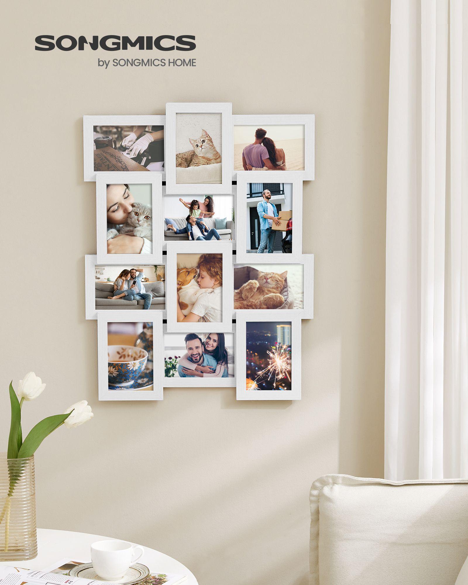 Set of 12 Collage Picture Frames White FredCo