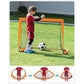 Set of 2 Folding Children's Soccer Goal Orange