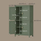 VASAGLE Freestanding Storage Cabinet with Adjustable Shelves – Forest Green