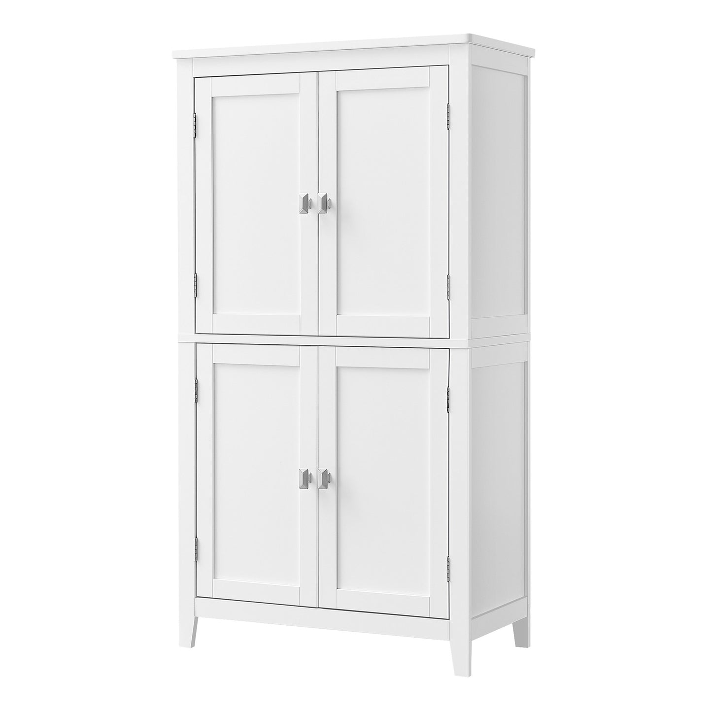 VASAGLE Freestanding Storage Cabinet with Adjustable Shelves – White