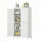 VASAGLE Freestanding Storage Cabinet with Adjustable Shelves – White