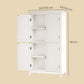 VASAGLE Freestanding Storage Cabinet with Adjustable Shelves – White