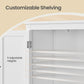 VASAGLE Freestanding Storage Cabinet with Adjustable Shelves – White