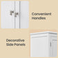 VASAGLE Freestanding Storage Cabinet with Adjustable Shelves – White