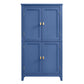 VASAGLE Freestanding Storage Cabinet with Adjustable Shelves – Harbor Blue
