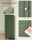 VASAGLE Bathroom Floor Storage Cabinet – Forest Green