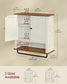 VASAGLE Liry Bathroom Wall Cabinet – Rustic White – 7.9"D x 23.6"W x 28.7"H