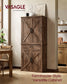 VASAGLE Liry Pantry Cabinet 15.7 X 30 X 71.7 Inches 2 Cabinets 6 Adjustable Shelves Deep Brown – Hazelnut Brown