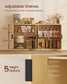 VASAGLE Maxe Buffet Cabinet, Console Cabinet – Oak Beige