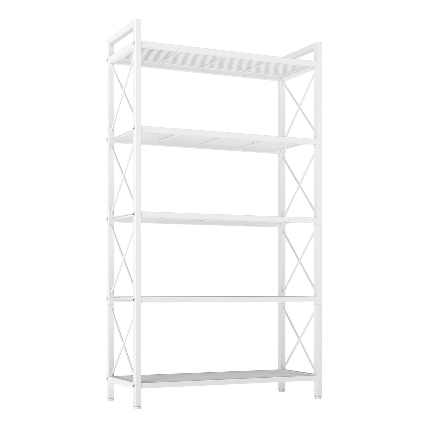 SONGMICS Metal Shelving Unit for Versatile Storage – Cloud White