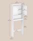 VASAGLE Over Toilet Storage Cabinet, 7.9 X 24. 6 X 70 Inches, Cloud White
