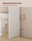 VASAGLE Over Toilet Storage Cabinet, 7.9 X 24. 6 X 70 Inches, Cloud White