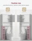 VASAGLE Bathroom Storage Shelf with Paper Holder Over Toilet – Cloud White