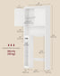 VASAGLE Bathroom Storage Shelf with Paper Holder Over Toilet – Cloud White