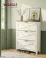 VASAGLE Liry Shoe Storage Cabinet Organizer with 3 Flip Drawers – Rustic White