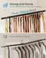 SONGMICS Clothes Rack, Heavy-Duty Rolling Clothing Garment Rack, Ink Black