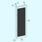 SONGMICS Lockable Mirror Jewelry Armoire with Lights for Wall or Door – White