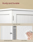 VASAGLE Shoe Cabinet, 3-Tier Shoe Storage Organizer – Cloud White