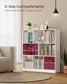 VASAGLE Custos Open Storage Bookshelf – Cloud White