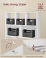 VASAGLE Custos Open Storage Bookshelf – Cloud White