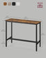 VASAGLE Bar Table, Narrow, 15.7 X 47.2 X 35.4 Inches, Brown and Black – Rustic Brown
