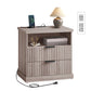 VASAGLE Maxe Nightstand with Charging Station – Washed Gray