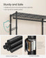SONGMICS Heavy-Duty Rolling Clothes Rack – Ink Black – 43.3"L x 15.8"W x 78.3"H | ULGR414B01