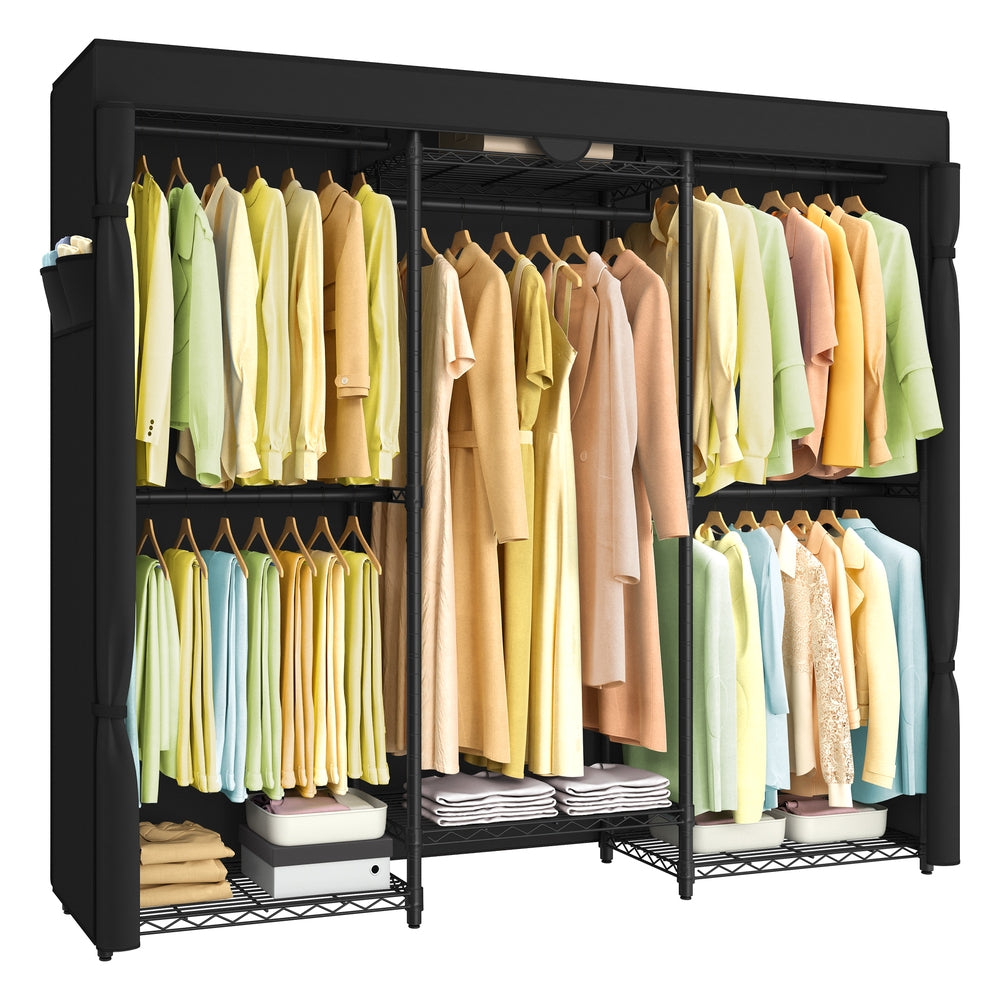 SONGMICS Heavy-Duty Clothes Rack, Garment Rack – Ink Black | ULGR435B01