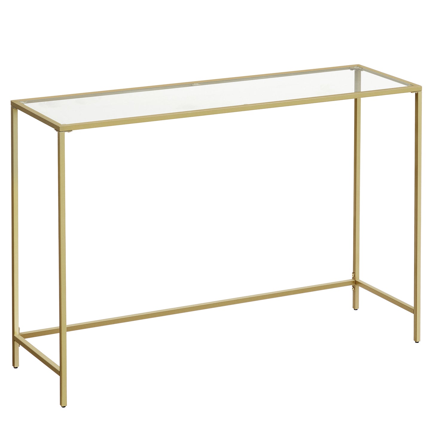 VASAGLE 47.2 Inches Console Table, Tempered Glass Sofa Table, Modern Entryway Table