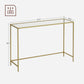 VASAGLE 47.2 Inches Console Table, Tempered Glass Sofa Table, Modern Entryway Table