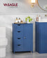 VASAGLE Storage Cabinet with Drawers, 11.8 X 21.7 X 32.3 Inches, Bijou Blue – Bihou Blue
