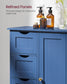 VASAGLE Storage Cabinet with Drawers, 11.8 X 21.7 X 32.3 Inches, Bijou Blue – Bihou Blue