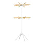 SONGMICS Clothes Drying Rack 2-Tier, with Bamboo Hanging Rods, White and Natural – White, Natural