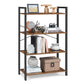 VASAGLE 4-Tier Tall Bookshelf – Honey Brown, Black