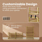 SONGMICS Metal Shoe Storage Rack Set with Stackable Adjustable Shelves – Pale Gold