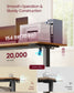VASAGLE Electric Standing Desk 4 Memory Heights 47.2 X 23.6 Inches Rustic Brown