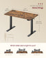 VASAGLE Electric Standing Desk 4 Memory Heights 47.2 X 23.6 Inches Rustic Brown