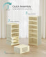 SONGMICS Foldble Shoe Storage Organizer for Closet, Stackable Sneaker Cabinet with Magnetic Door