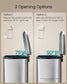 SONGMICS Soft Close Stainless Steel Trash Can | ULTB075EZ01