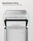 SONGMICS 10.5 Gallon Kitchen Trash Can with Lid – Silver