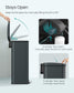 SONGMICS 10.5 Gallon Kitchen Trash Can with Lid – Charcoal Gray