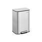 SONGMICS 13-Gallon (50 L) Trash Can Can with Lid – Metallic Silver