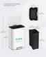 SONGMICS 13-Gallon (50 L) Trash Can Can with Lid – Cloud White