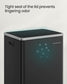 SONGMICS 13-Gallon Trash Can with Soft-Close Lid – Ink Black