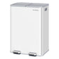SONGMICS 2×8 Gallon (2×30L) Dual Trash Can, Soft-Close, Pedal, Removable Buckets, White – Matte White