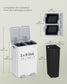 SONGMICS 2×8 Gallon (2×30L) Dual Trash Can, Soft-Close, Pedal, Removable Buckets, White – Matte White