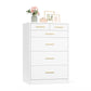 VASAGLE Custos Dresser, 6-Drawer Chest, 15.8 X 23.7 X 34.8 Inches, Cloud White